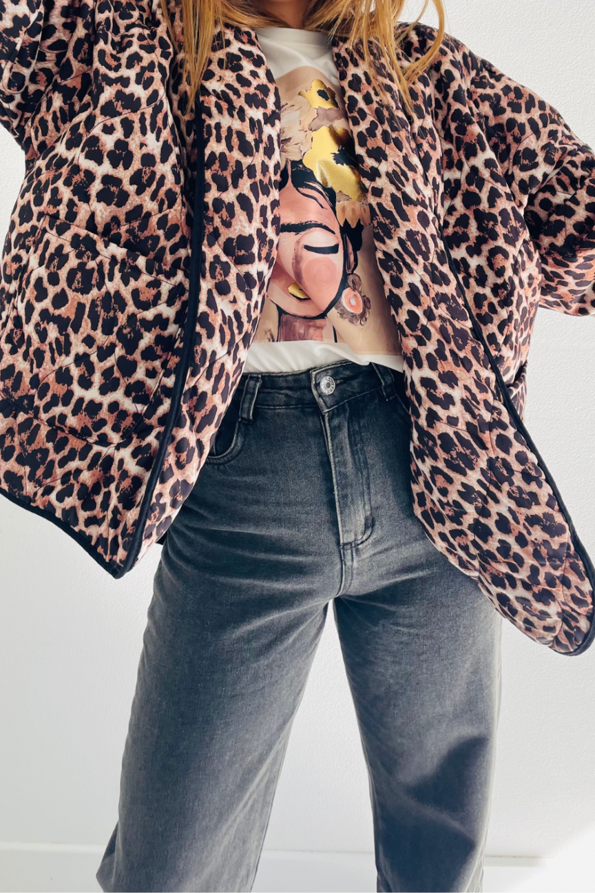 VESTE LÉOPARD OVERSIZE