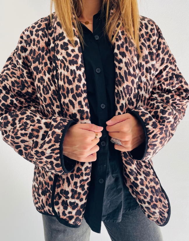 VESTE LÉOPARD OVERSIZE