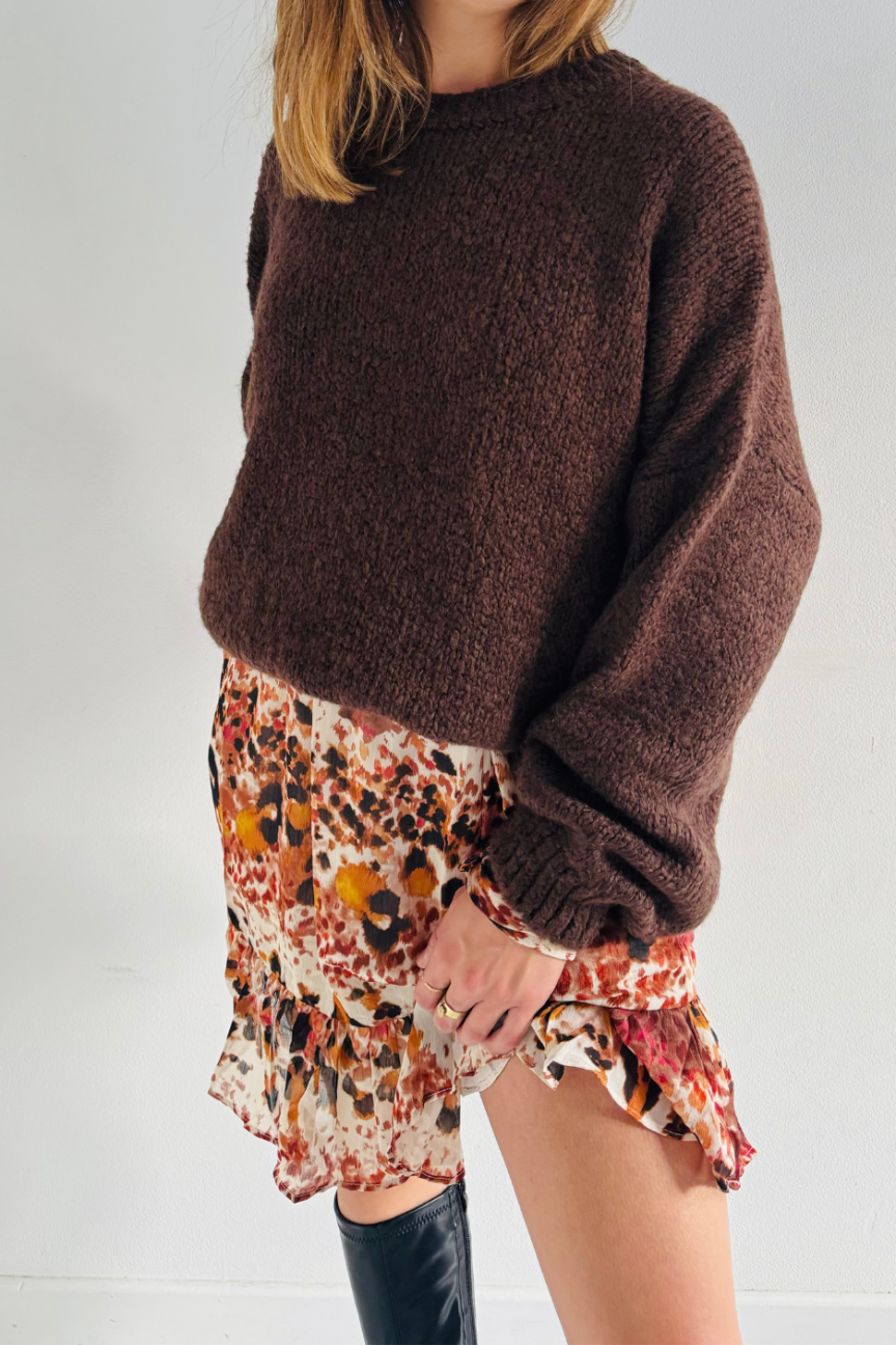 PULL LILA - CHOCOLAT