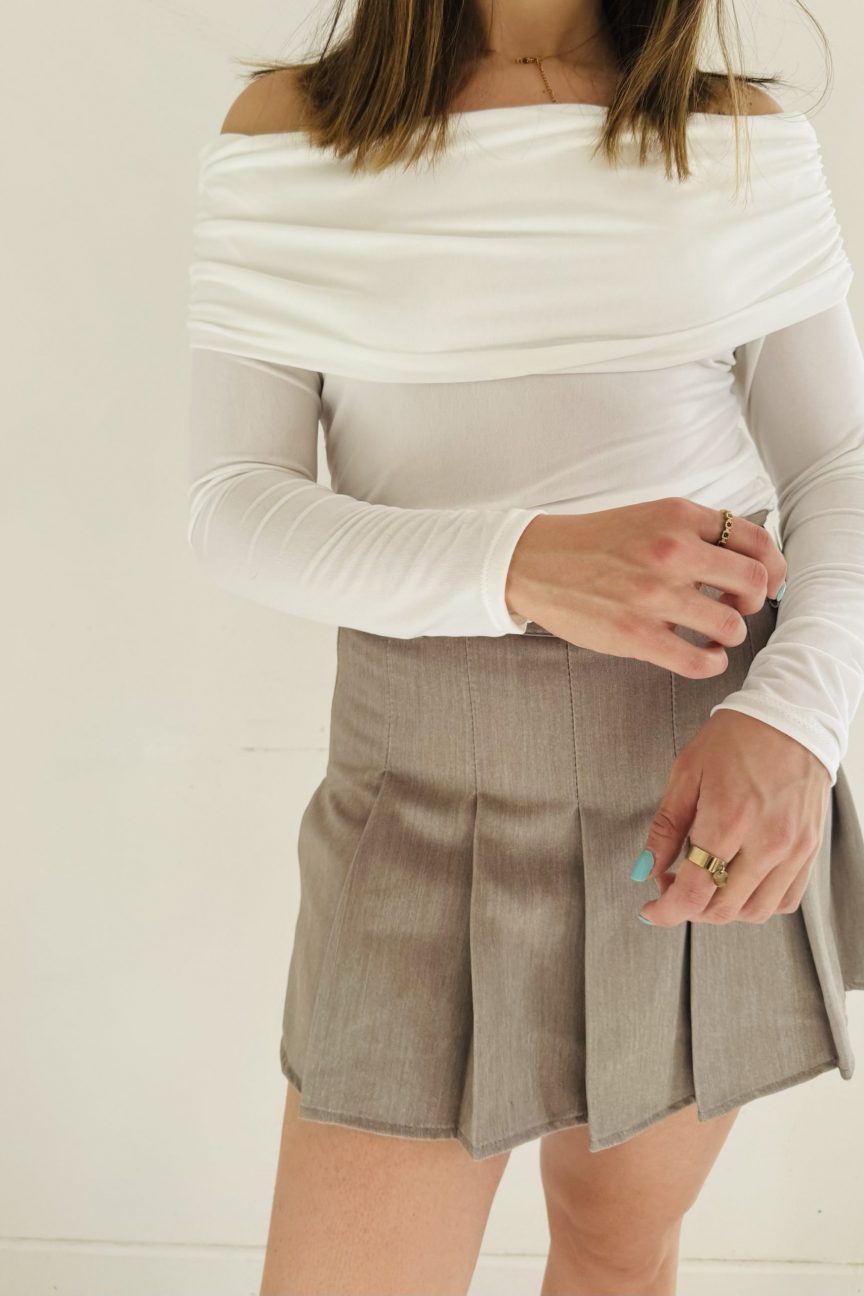 TOP COL BARDOT - BLANC