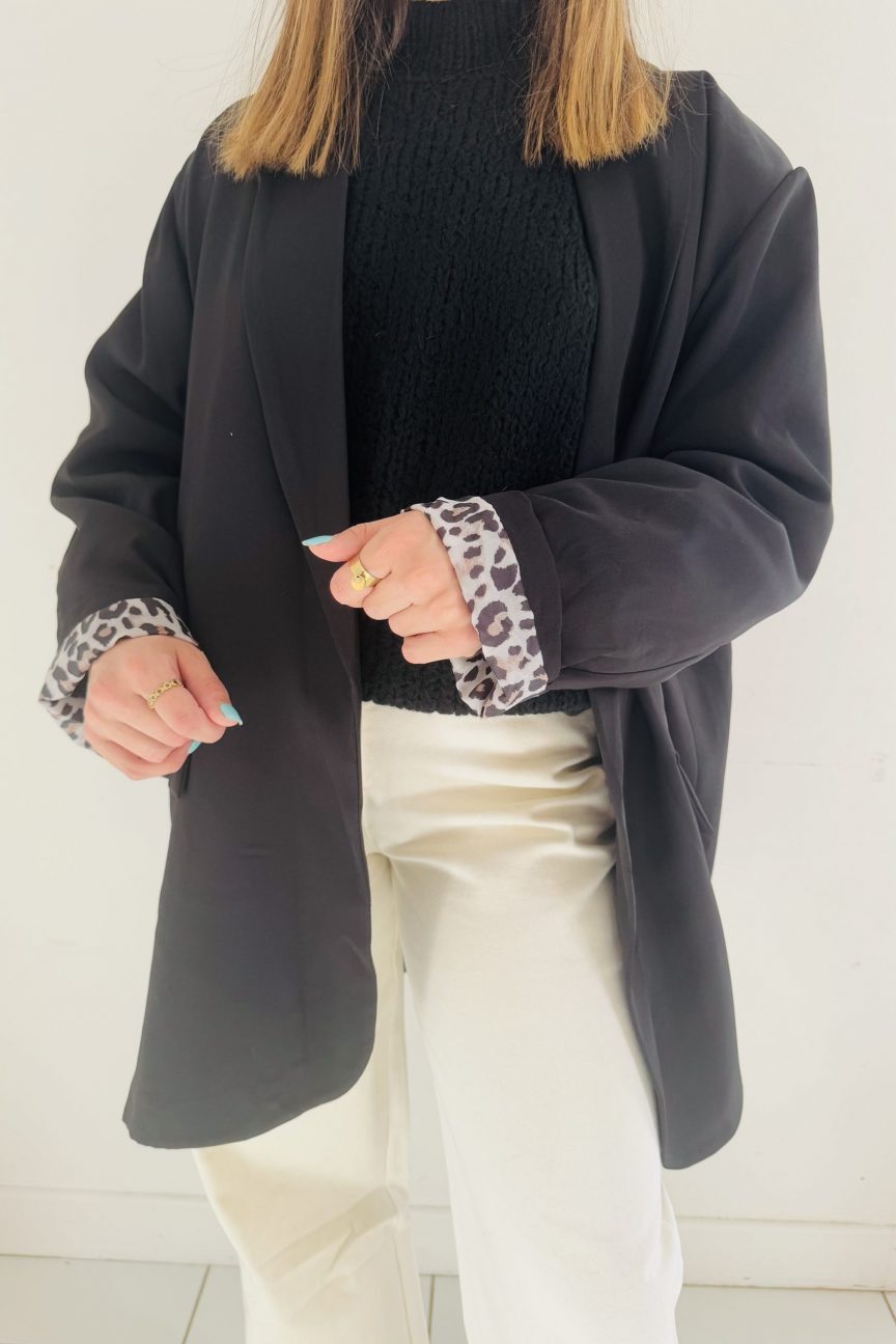 BLAZER LÉA - NOIR - GRANDE TAILLE