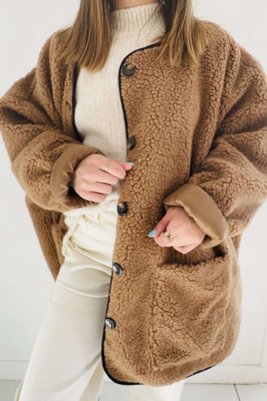 VESTE CLARA - CAMEL - GRANDE TAILLE